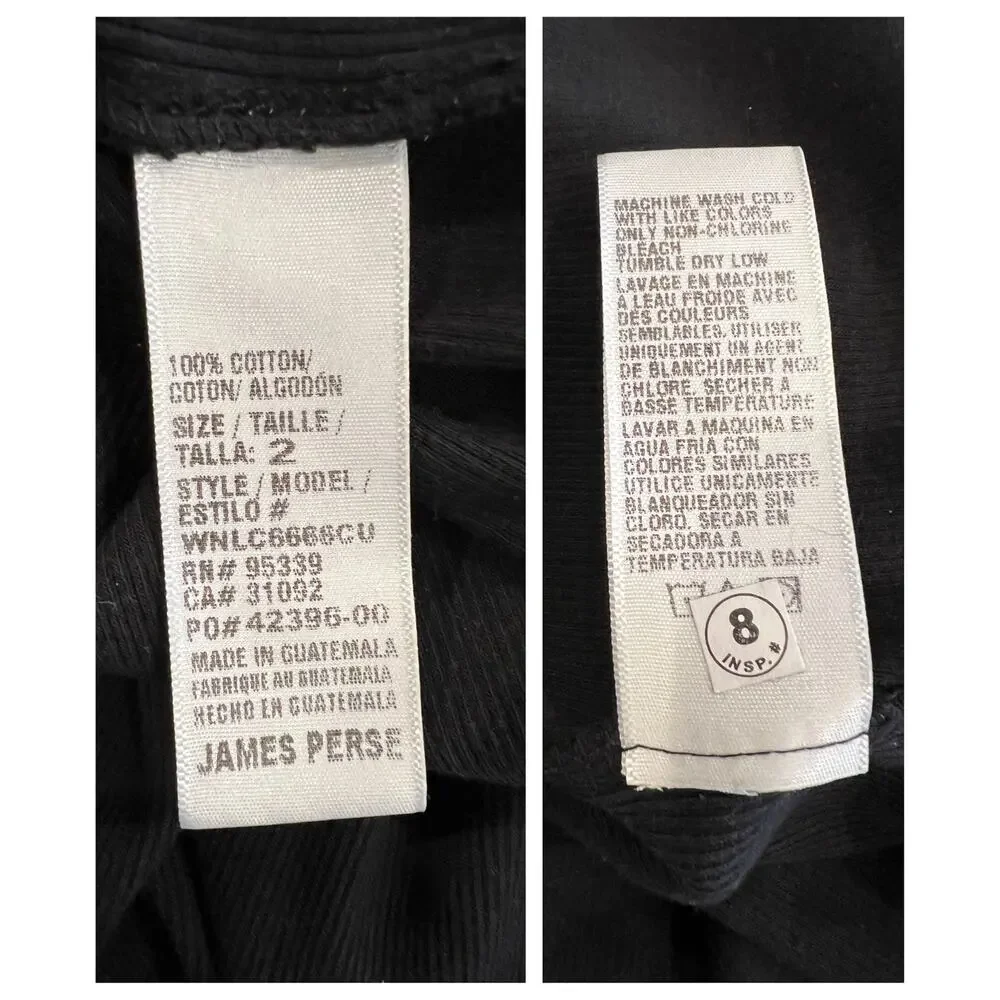 James Perse Long Sleeve Rib Dress Size 2 - Picture 7 of 9